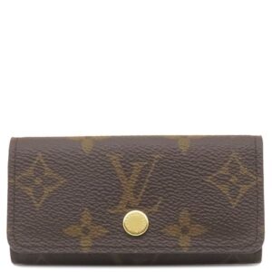 ルイヴィトン LOUIS VUITTON キーケース ミュルティクレ 4 モノグラムキャンバス モノグラム ゴールド金具 茶 鍵入れ 4連 4本 M69517 不明 【箱】 【中古】