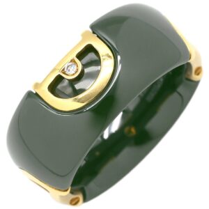 ダミアーニ DAMIANI リング 指輪 Dアイコン D.ICON 1Pダイヤ ヴェルデボスコXイエローゴールド #59(JP19) 深緑 ディー アイコン 18K 750 YG 18.5号 201000112 【箱】 【中古】
