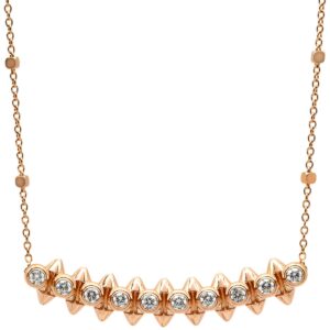 カルティエ Cartier ネックレス クラッシュ ドゥ カルティエ SM ダイヤ ピンクゴールド 750 18K PG N7424312 【保証書】 【中古】新品同様品