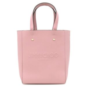 ジミーチュウ JIMMY CHOO 2WAYバッグ LENNY S レザー ピンク ゴールド金具 レニー ロゴ トート ショルダーバッグ 【保存袋】 【中古】新品同様品