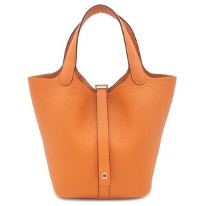 エルメス HERMES ハンドバッグ ピコタンロック 18 PM トリヨンクレマンス オレンジ シルバー金具 新品 未使用 2026年製 G 【箱】 【中古】未使用保管品