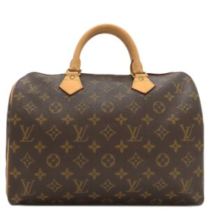 ルイヴィトン LOUIS VUITTON ハンドバッグ スピーディ 30 モノグラムキャンバス モノグラム ゴールド金具 茶 ミニボストン M41526 TH0096 【中古】