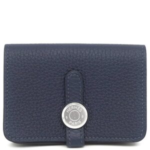 エルメス HERMES コインケース ドゴン カードケース トゴ ブルーニュイ シルバー金具 新品 未使用 紺 ミニ財布 K刻印(2025年製) 【箱】 【中古】