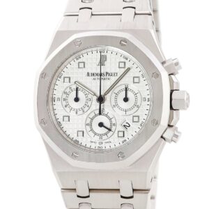 オーデマピゲ AUDEMARS PIGUET ロイヤルオーク クロノグラフ 25960BC.OO.1185BC.01 K18WG無垢 デイト ホワイト メンズ 腕時計自動巻き シルバー 【中古】