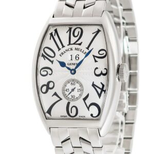 フランクミュラー FRANCK MULLER トノウカーベックス グランギシェ 6850S6GG OH済 ギョウシェ グランデイト 青針 メンズ 腕時計自動巻き シルバー 【中古】