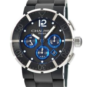 ショーメ CHAUMET クラスワン クロノグラフ XXL W17291-45B ブラック PVD 逆回転防止ベゼル デイト メンズ 腕時計自動巻き ブラック 【中古】