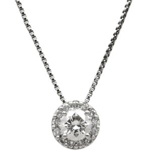 フォーエバーマーク FOREVERMARK ネックレス ダイヤ ペンダント プラチナシルバー プラチナ 【中古】中古品
