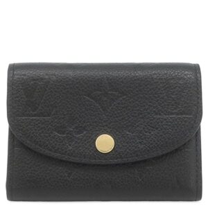 ルイヴィトン LOUIS VUITTON コインケース ポルトフォイユ ゾエ モノグラムアンプラント ノワール ゴールド金具 黒 コンパクト M62935 RFID 【箱】 【中古】