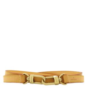 ルイヴィトン LOUIS VUITTON ショルダーストラップ ヌメ革 119cm ヌメ革 ベージュ ゴールド金具 レザー 替えショルダーストラップ 【中古】中古美品