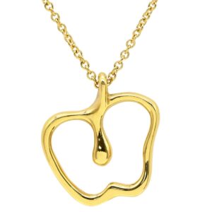 ティファニー Tiffany & Co ネックレス アップル イエローゴールド T＆Co. エルサペレッティ リンゴ Au750 YG 【中古】新品同様品
