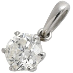ペンダントトップ ダイヤモンド 1.01ct プラチナシルバー 1石 1P 1粒 ブリリアントカット ネックレストップ チャーム Pt900 【中古】