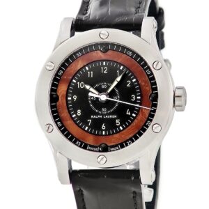ラルフローレン RALPH LAUREN クラシック オートモーティブ RLR250701 木製ダイヤル ブラック アラビア メンズ 腕時計自動巻き ブラック 【中古】