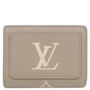 ルイヴィトン LOUIS VUITTON 二つ折り財布 ポルトフォイユ クレア モノグラムアンプラント モノグラムアンプラント ゴールド金具 小銭入れ M82370 RFID 【中古】