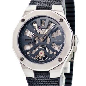 ボーム&メルシエ BAUME&MERCIER リビエラ スケルトン M0A10721 未使用 12角形 ブラック 黒 シースルー メンズ 腕時計自動巻き ブラック 【中古】