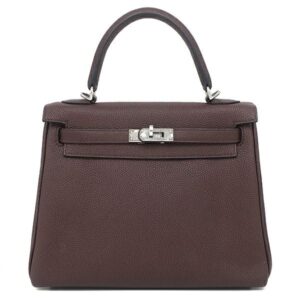 エルメス HERMES 2WAYバッグ ケリー25 内縫い トリヨンクレマンス ルージュセリエ シルバー金具 ショルダー Z刻印 【箱】 【中古】