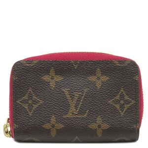 ルイヴィトン LOUIS VUITTON カードケース ミュルティカルト モノグラムキャンバス フューシャ ゴールド金具 名刺入れ コインケース 茶 M61299 SP0197 【中古】