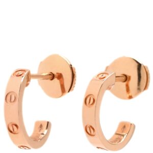 カルティエ Cartier ピアス ラブ LOVE フープピアス SM ピンクゴールド ミニラブ 750 18K PG RG B8029000 【中古】