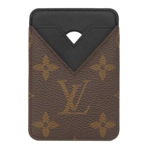 【★3％OFFクーポン】ルイヴィトン LOUIS VUITTON カードケース ポルト カルト マグネット モノグラムマカサー モノグラム ノワール MagSafe カード入れ M13185 ME4244 【中古】中古美品