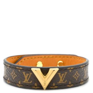 ルイヴィトン LOUIS VUITTON ブレスレット エッセンシャルV メタル モノグラムキャンバス モノグラム ゴールド金具 モノグラム M6042 JJ2261 【中古】中古美品