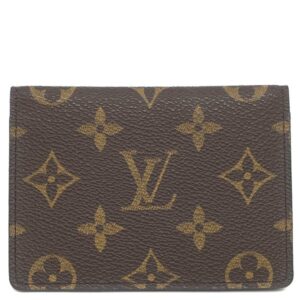 ルイヴィトン LOUIS VUITTON カードケース ポルト2カルト ヴェルティカル モノグラムキャンバス モノグラム 茶 名刺入れ 定期入れ M60533 CA0072 【中古】