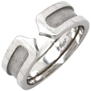 カルティエ Cartier リング 指輪 C2リング ホワイトゴールド #54(JP14) Cドゥ 2C 750WG 18K 18金 14号 【中古】中古品