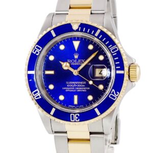 ロレックス ROLEX サブマリーナー デイト 16613 E番 K18YG×SS コンビ ヴァイオレット 青サブ メンズ 腕時計自動巻き パープル 【中古】中古美品