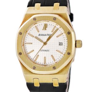 オーデマピゲ AUDEMARS PIGUET ロイヤルオーク 15300BA.OO.D088CR.01 K18YG無垢 バー 八角形 デイト メンズ 腕時計自動巻き シルバー 【中古】