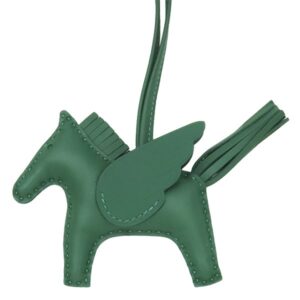 エルメス HERMES バッグチャーム ロデオPM ペガサス アニョーミロ ヴェールモワイヤン 新品 未使用 オールグリーン W 【箱】 【中古】未使用保管品