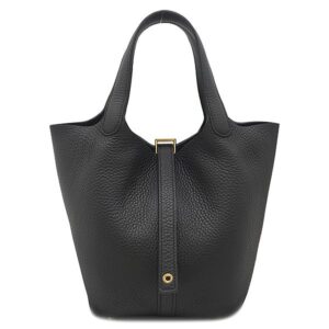 エルメス HERMES ハンドバッグ ピコタンロック 18 PM トリヨンクレマンス ブラック ゴールド金具 黒 2024年製 W 【箱】 【中古】未使用保管品