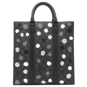 ルイヴィトン LOUIS VUITTON 2WAYバッグ LV×YK サックプラ レザー モノグラムエクリプスキャンバス モノグラムエクリプス マットブラック金具 草間彌生 ショルダー トートバッグ M46404 RFID 【中古】