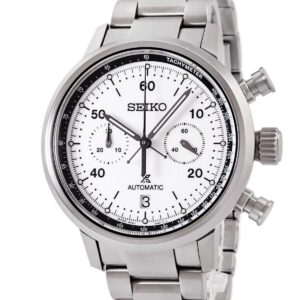 セイコー SEIKO プロスペックス スピードタイマー メカニカルクロノグラフ SBEC007 8R46-00A0 白 限定 メンズ 腕時計自動巻き ホワイト 【中古】中古美品