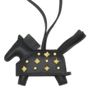 エルメス HERMES バッグチャーム ロデオ ロベオロックPM アニョーミロ ブラック ゴールド金具 黒 2025年製 K 【箱】 【中古】未使用保管品