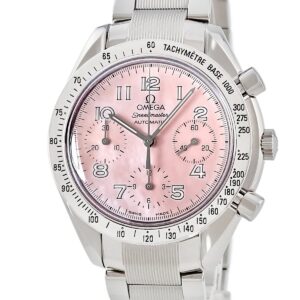 オメガ OMEGA スピードマスター 3502.78.00 ピンク シェル クロノグラフ アラビア 日本限定 メンズ レディース 腕時計自動巻き ピンク 【中古】中古美品