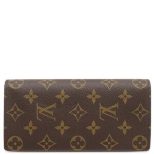 ルイヴィトン LOUIS VUITTON 長財布 ポルトフォイユ ブラザ モノグラムキャンバス モノグラム ゴールド金具 茶 二つ折り イニシャル刻印あり M66540 TA4172 【箱】 【中古】