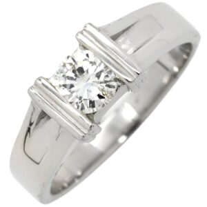 リング 指輪 ダイヤ 0.40ct プラチナシルバー Pt900 テンションセッティング エンゲージ ブライダル 11号 【中古】中古品