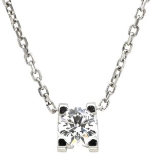 カルティエ Cartier ネックレス C ドゥ カルティエ ダイヤモンド ペンダント ホワイトゴールド 18K AU750 WG N7413700 【箱】 【中古】