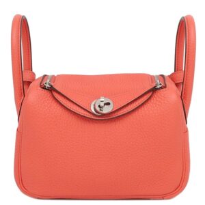 エルメス HERMES ショルダーバッグ リンディ ミニ 20 トリヨンクレマンス ローズテキサス シルバー金具 Z 【中古】中古美品