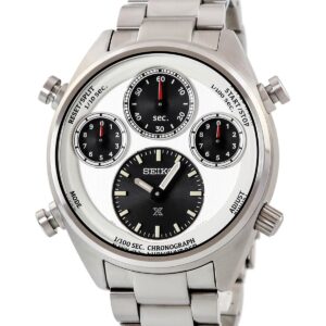 セイコー SEIKO プロスペックス ソーラークロノグラフ 110周年記念限定モデル SBER009 8A50-00D0 シルバー メンズ 腕時計クオーツ シルバー 【中古】