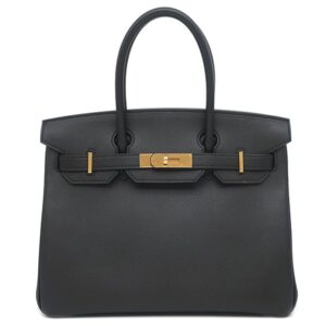 エルメス HERMES ハンドバッグ バーキン30 ヴォーエプソン ブラック ゴールド金具 黒 C 【保存袋】 【中古】中古美品