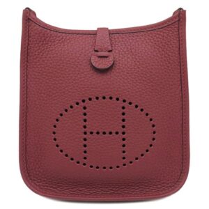エルメス HERMES ショルダーバッグ エヴリンTPM アマゾン トリヨンクレマンス ルージュアッシュ シルバー金具 赤 W刻印(2024年製) 【箱】 【中古】