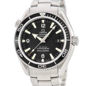 オメガ OMEGA シーマスター 600 プラネットオーシャン 2201.50.00 OH済 ブラック 黒 逆回転防止ベゼル メンズ 腕時計自動巻き ブラック 【中古】