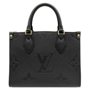ルイヴィトン LOUIS VUITTON 2WAYバッグ オンザゴー PM モノグラムアンプラント ノワール ゴールド金具 ハンドバッグ M45653 RFID 【保存袋】 【中古】中古美品