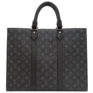 ルイヴィトン LOUIS VUITTON トートバッグ サックプラ 24H モノグラムキャンバス モノグラムエクリプス モノグラムエクリプス シルバー金具 黒 ショルダーバッグ 肩掛け M47059 RFID 【中古】