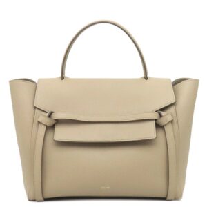 セリーヌ CELINE ハンドバッグ ベルトバッグ ミニ レザー ベージュ ゴールド金具 ショルダーストラップ欠品 【保存袋】 【中古】中古品