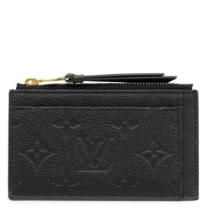 【★3％OFFクーポン】ルイヴィトン LOUIS VUITTON コインケース ポルトカルト ジップ モノグラムアンプラント ブラック ゴールド金具 黒 フラグメントケース M68339 FH0270 【保存袋】 【中古】中古美品