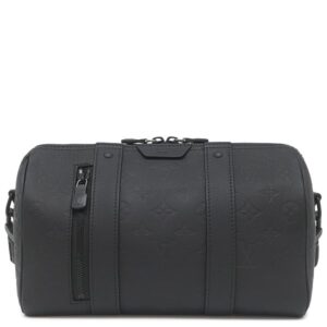【★3％OFFクーポン】ルイヴィトン LOUIS VUITTON ショルダーバッグ シティ キーポル レザー モノグラムシャドウレザー ノワール ブラック金具 黒 ショルダー M26750 RFID 【中古】新品同様品