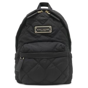 マークジェイコブス MARC JACOBS リュック・デイパック キルティング ミニ リュック ポリエステル レザー ブラック 黒 ロゴプレート M0016679 【中古】未使用保管品
