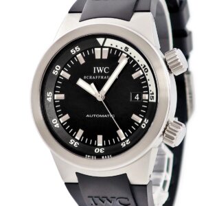 IWC IWC アクアタイマー オートマティック IW354807 ブラック 黒 逆回転防止付きインナーベゼル デイト メンズ 腕時計自動巻き ブラック 【中古】