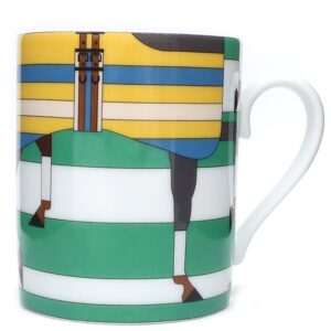 エルメス HERMES 食器 ロカバール NO.3 磁器 グリーン 緑 黄色 マグカップ ポーセリン P051232P 【箱】 【中古】新品同様品