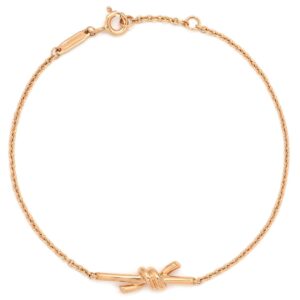 ティファニー Tiffany & Co ブレスレット ノット ローズゴールド ピンクゴールド 18K 750AU PG 【中古】中古美品